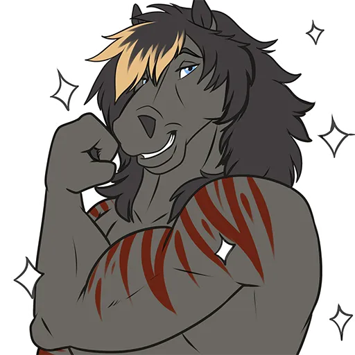 Zaggy sticker illustration