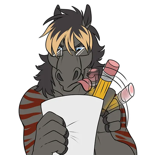 Zaggy sticker illustration
