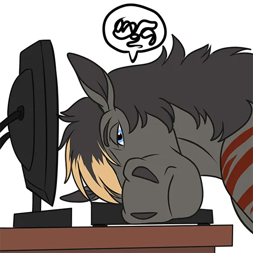 Zaggy sticker illustration